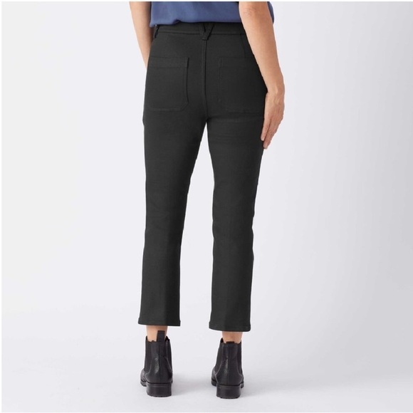 Duluth Trading Black Dyehard Kick Crop Pants Women’s 14 Regular NWT - Picture 5 of 12